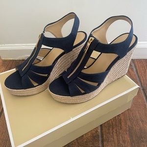 Michael Kors Navy Wedges